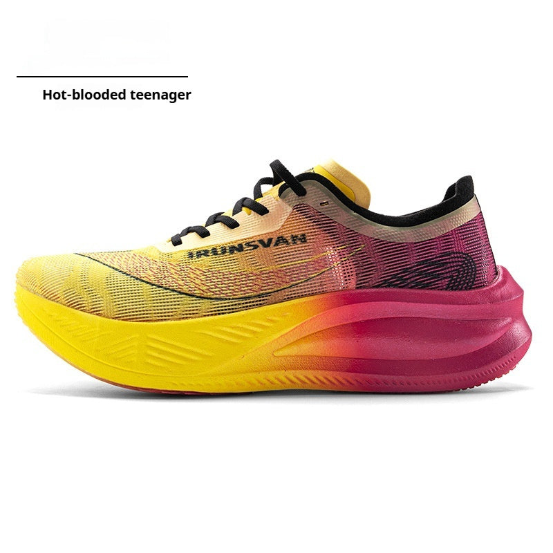 B-READY Running Shoes for First Marathon Training Nylon Carbon Plate Marathon Shock-absorbing Training Running Shoes