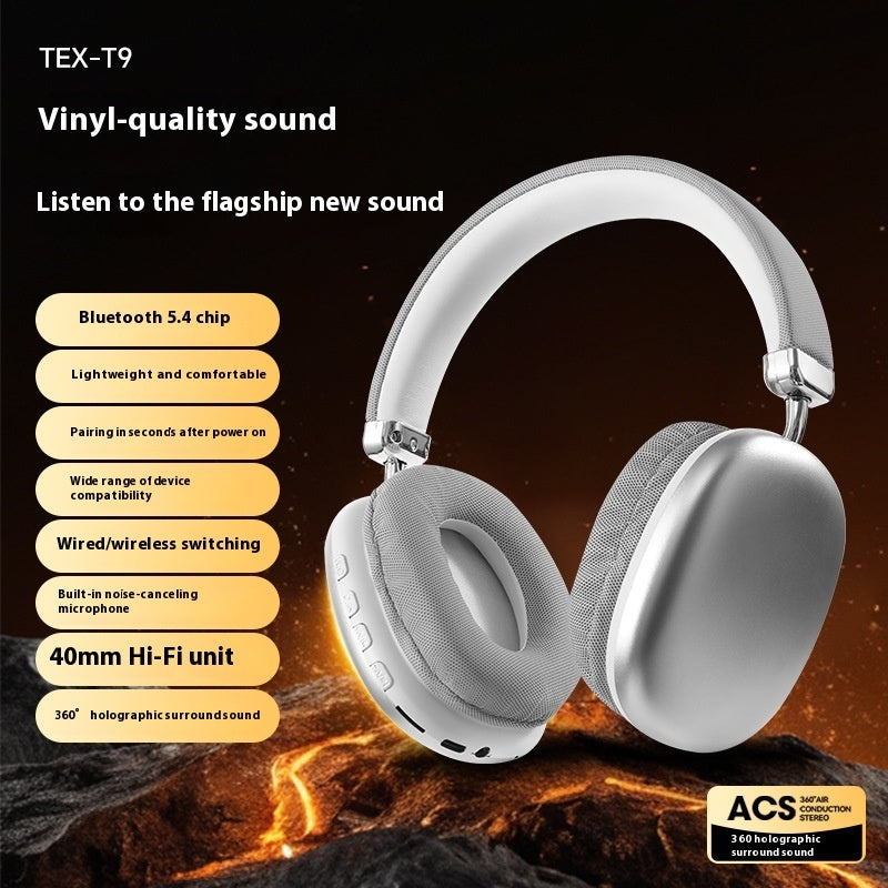 B-READY TEX-T9 Bluetooth Headset Wireless Headphone Head-mounted Sport Gym Running Fitness Bass Boost Noice Cancel
