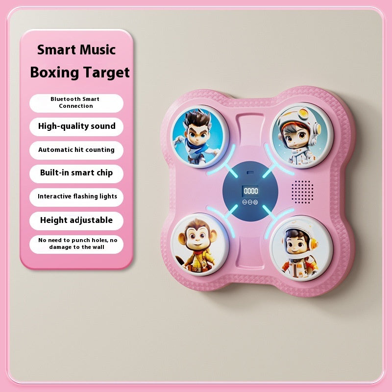 B-READY Kids Fun Smart Music Boxing Machine Elektronisches Wandziel für Zuhause Kinderfitness Sanda Reaktionstrainingsgerät