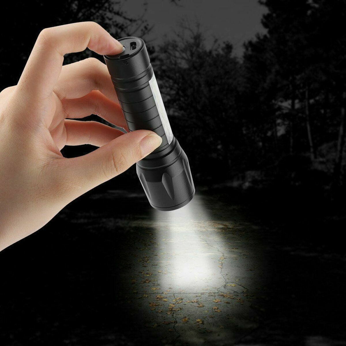 B-READY Mini Flashlight LED COB Torch Rechargeable High Lumens Zoomable Adjustable Focus Camping Light 3 Modes For Outdoor Waterproof B-PREPARED 2026