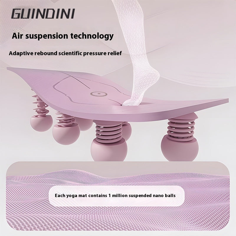 B-READY Home Yoga Mat Body Line TPE Anti-skid Shock Absorption incl. Yoga Beginner Course perfect Gift