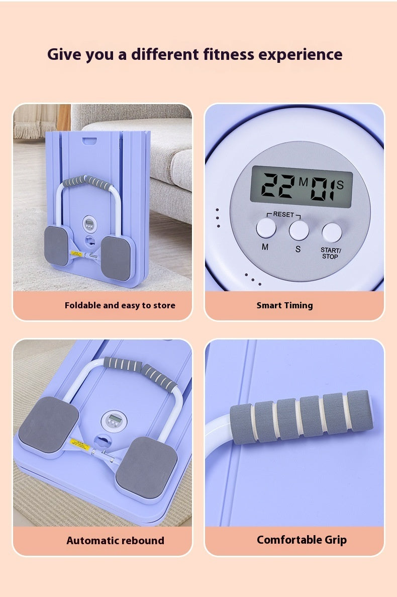 B-READY Home Gym Trainer Multi-functional Supine Board Home Sports Exercise Firm Abs Abdominal Muscle Flat Support Fitness Equipment incl. Trainings Course