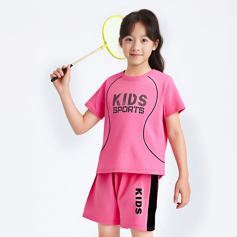 B-READY Children Short-sleeved Uniform Sportswear Set Unisex