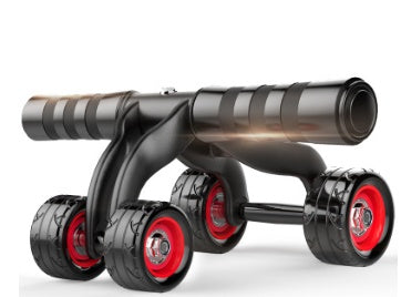 B-READY Fitnessgerät für Bauchmuskeltraining mit vier Rädern