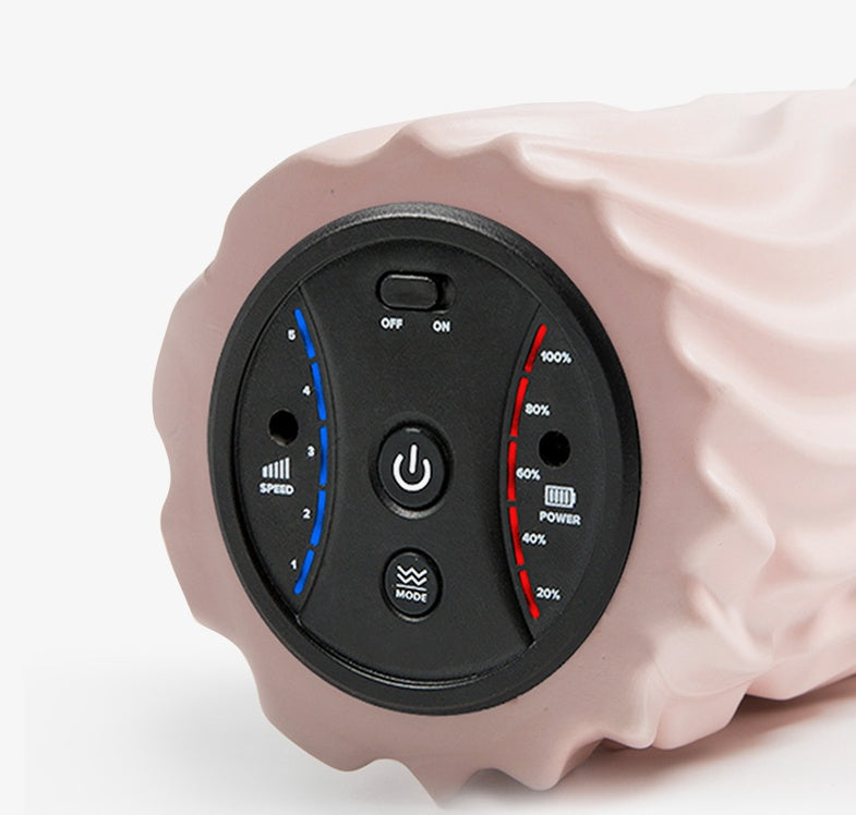 B-READY USB Elektrische Massage Yoga Massagegerät Muskelkater Schmerzen Entspannen Ofenrohr Vibration Akupressur Massagesäule Schaumstoffrollenblock 