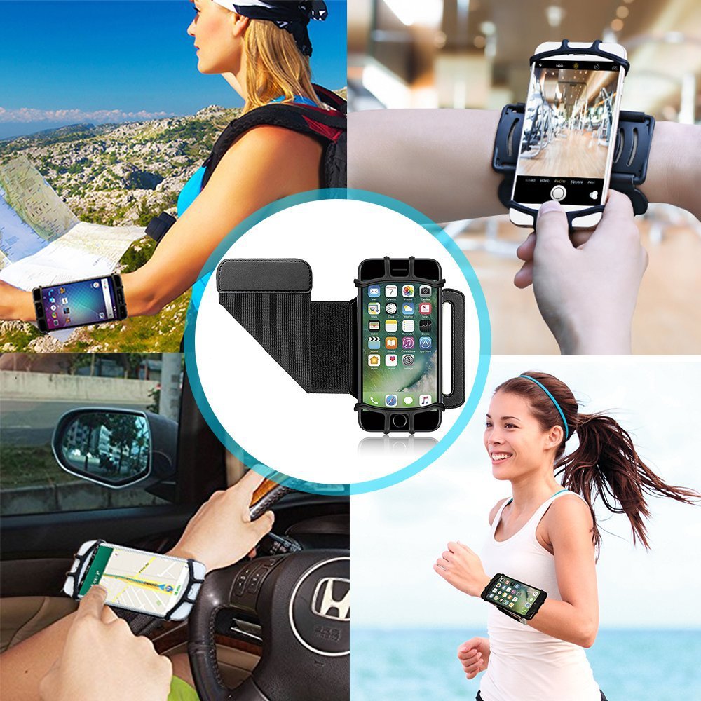 B-READY Detachable Mobile Phone Holder 360-degree Rotating Movement Arm Strap 26 Start Gym now