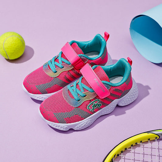 B-READY Summer Children's Casual Sports Shoes Flying Woven Girls EVA Soles For Kids