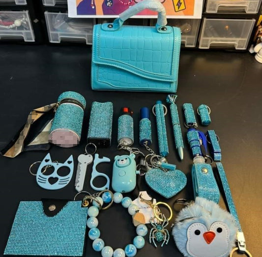B-READY self defence Women Kids set 22PCS Blue Safety Keychain Set B-PREPARED 2026