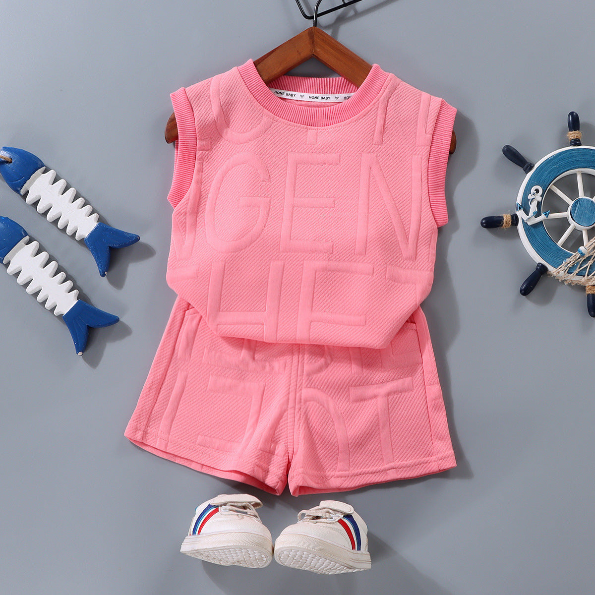 B-READY Children's Vest Suit Western Style Loose Children's Clothing