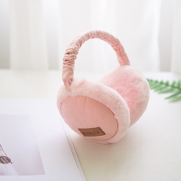 B-READY Bluetooth Earmuffs Headphones Warm Plush Earmuffs Ure Color Fashion Foldable Soft Simple Adjustable Winter Accessories