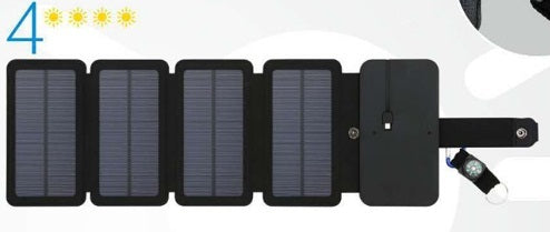 B-READY Outdoor Folding Solar Panel Charger Portable 5V 2.1A USB Output Devices Camp Hiking Backpack Travel Power Supply For Smartphones B-PREPARED 2026