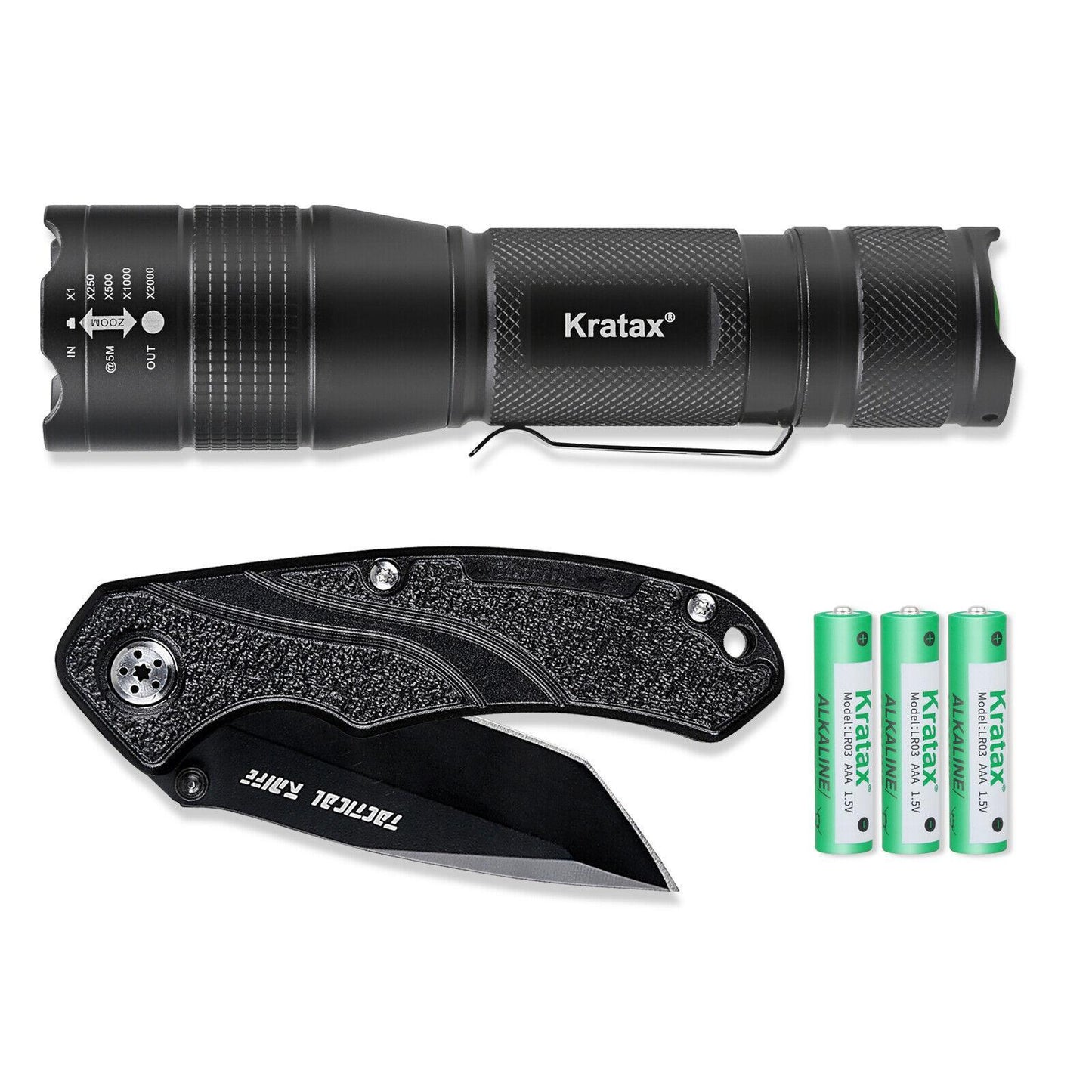 B-READY Small Ultra-Retractable LED Tactical Handheld Flashlight With Knife B-PREPARED 2026