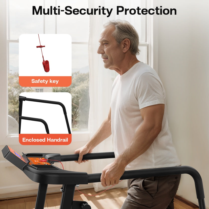 B-READY Home Treadmill JK0805L Laufband incl. Trainings Plan Course and 12 month Support