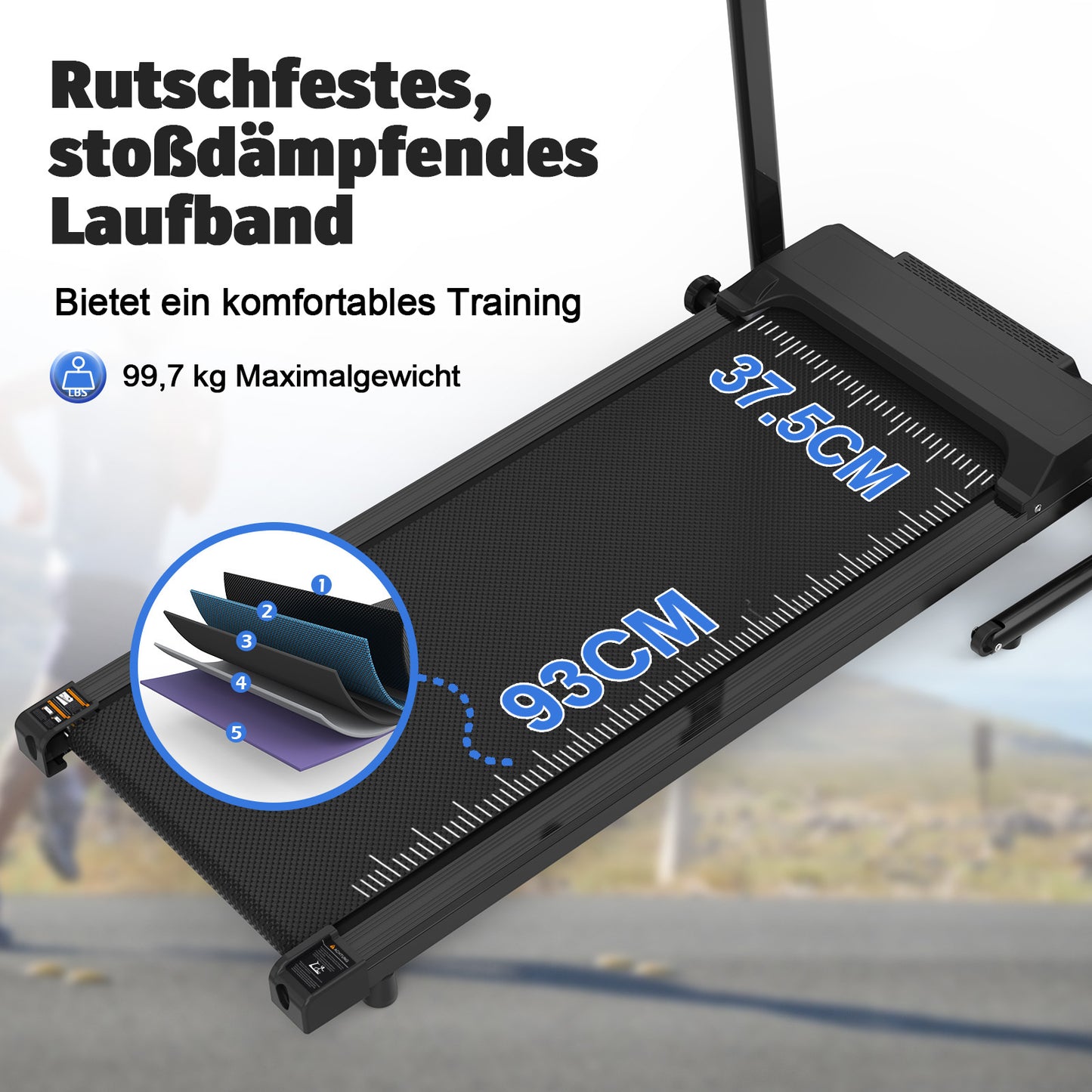 B-READY 2026 EU Home Office Desk Treadmills, Compact Desktop Treadmills With Inclined Portable Treadmills, 2-in-1 Treadmills For Walking, Running And Jogging, With A Weight Capacity Of 120KG incl. Trainings Plan Course 3 Month Weight and Fat loss 26