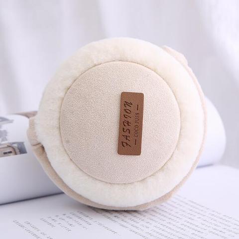 B-READY Bluetooth Earmuffs Headphones Warm Plush Earmuffs Ure Color Fashion Foldable Soft Simple Adjustable Winter Accessories
