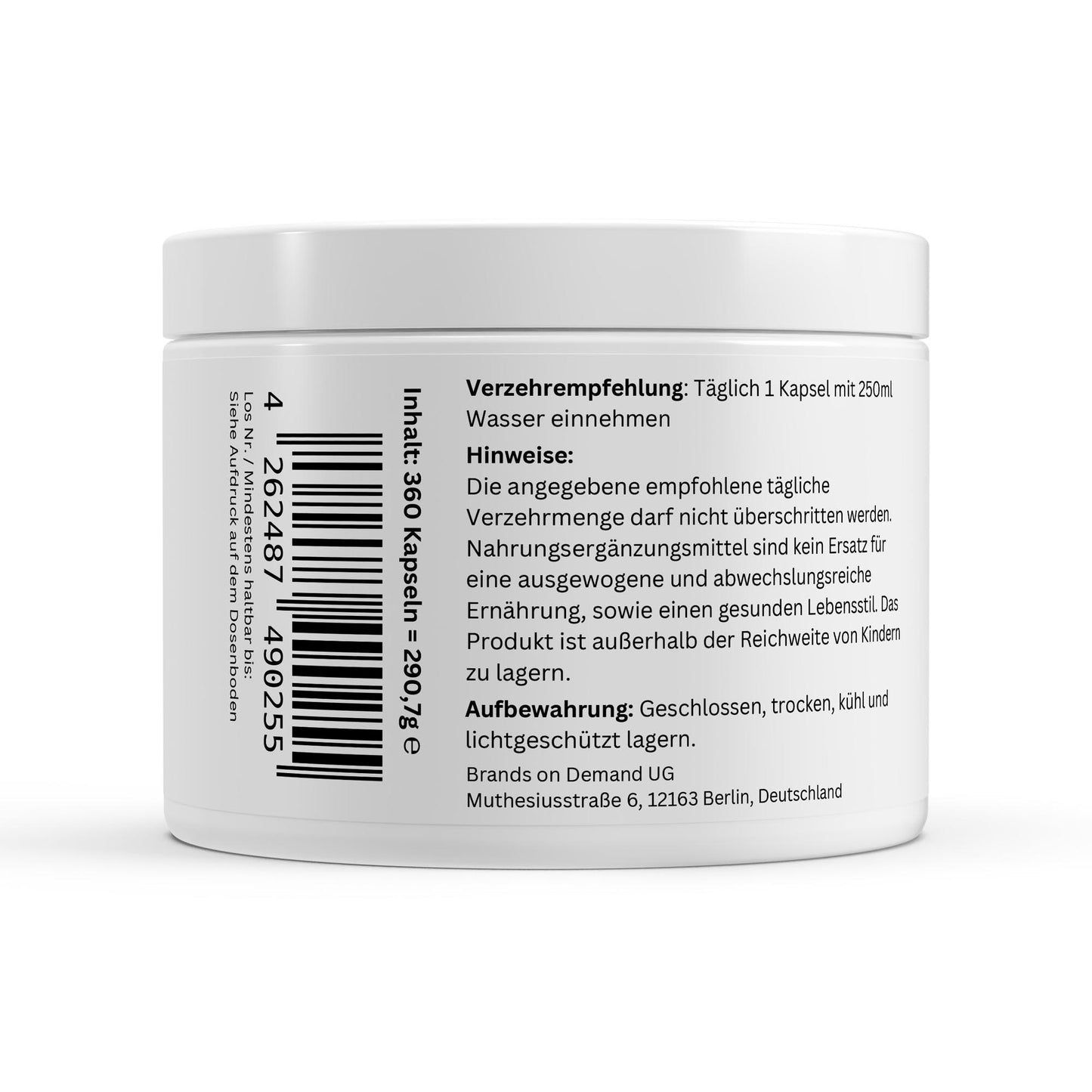 Gepuffertes Vitamin C 500mg - 360 Kapseln