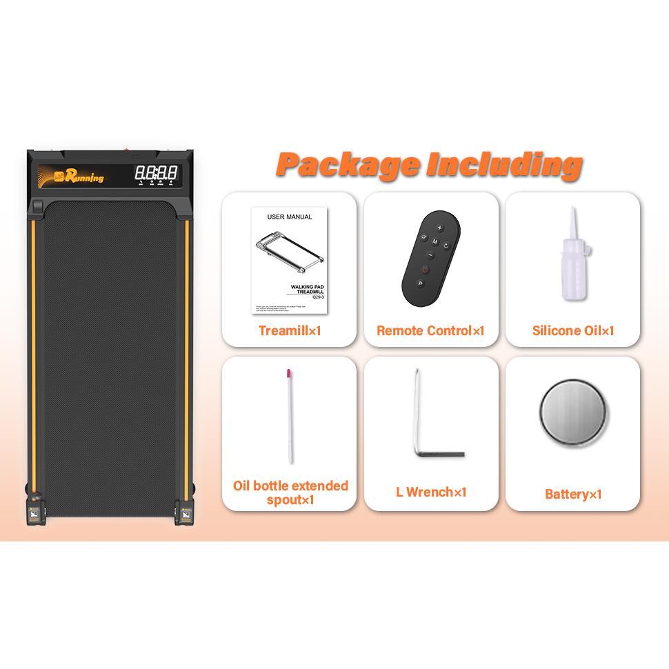 B-READY Home Treadmill With Remote Control, Easy-to-move Wheels, Display Screen, Three-level Incline, Suitable For Indoor Exercise And Aerobic Exercise