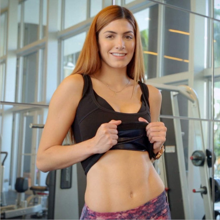 B-READY Fat Burning Abdomen Fitness Sweat Vest Running Sportswear weight loss