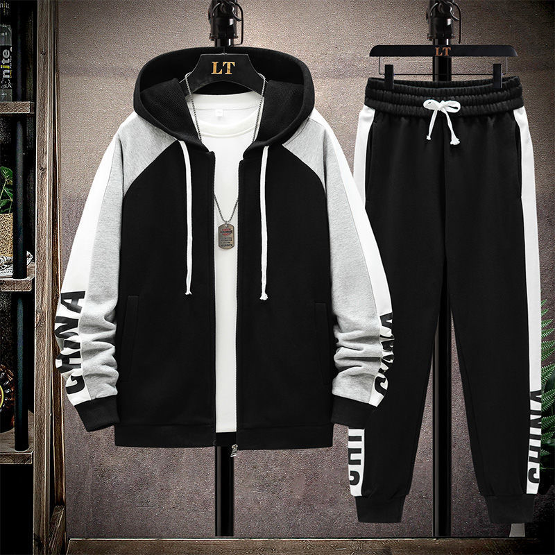 B-READY Originals unisex Couple Gym Sport Fitness Matching Casual Sports Suit Men's Loose Sportswear Hooded