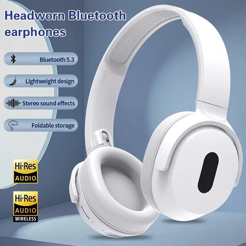 Foldable Wireless Headphones Bluetooth Sports Gym Fitness Running Earphones Hifi Stereo Noise Cancelling Headphones With Mic Over Ear Gamer Headsets