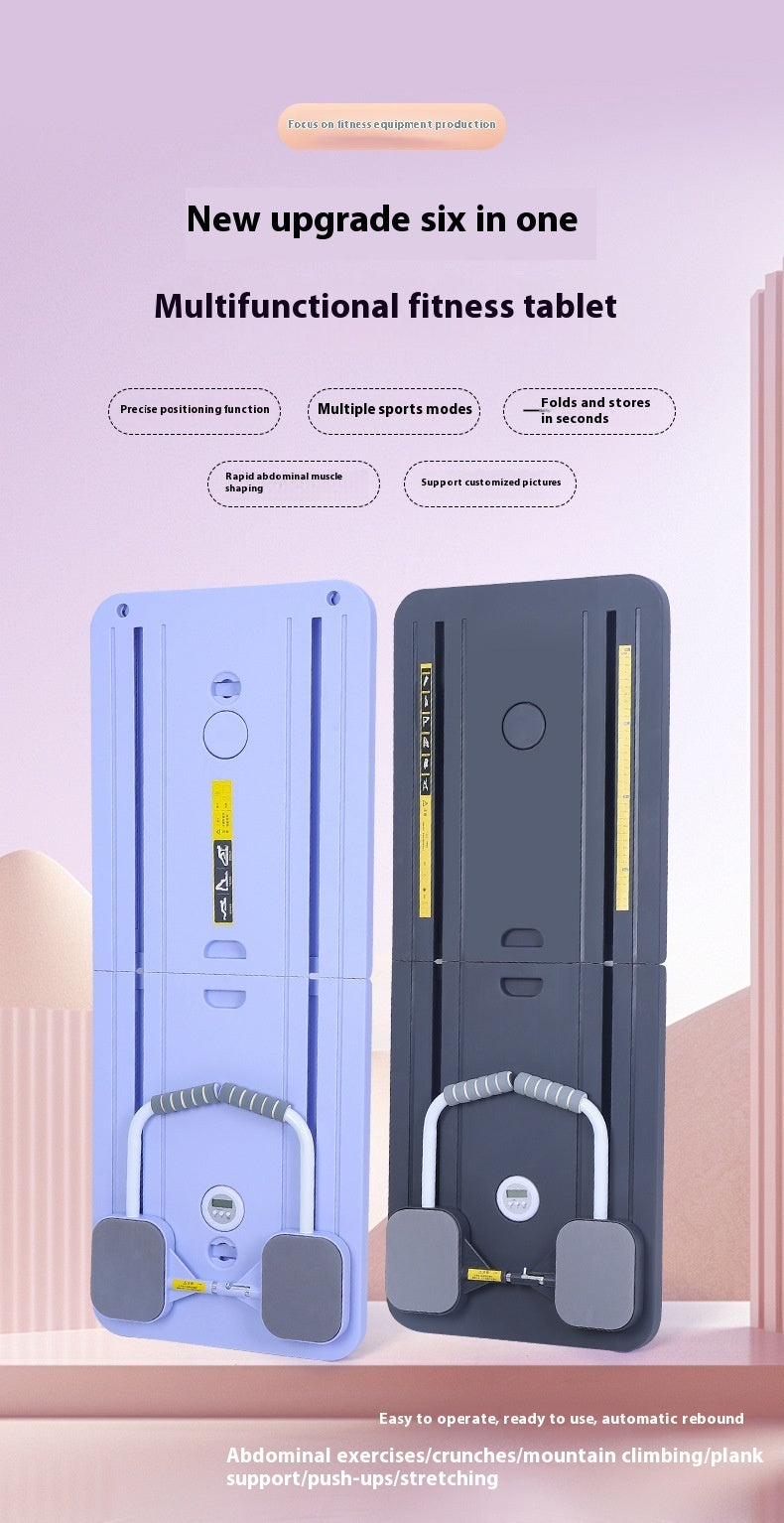 B-READY Home Gym Trainer Multi-functional Supine Board Home Sports Exercise Firm Abs Abdominal Muscle Flat Support Fitness Equipment incl. Trainings Course