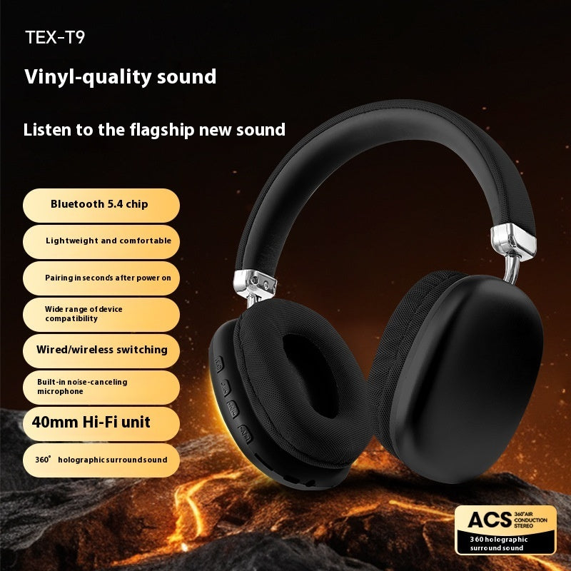 B-READY TEX-T9 Bluetooth Headset Wireless Headphone Head-mounted Sport Gym Running Fitness Bass Boost Noice Cancel
