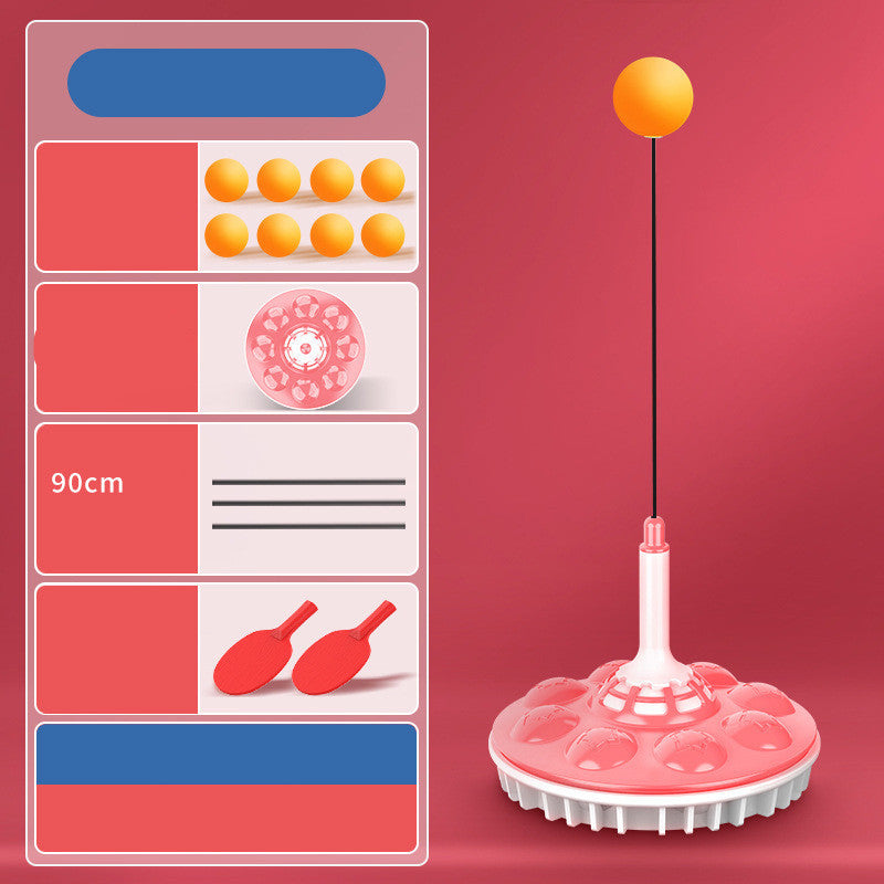 B-READY Household Suction Cup Type Self Training Elastic Flexible Shaft Children Parent Child Ball Training Device