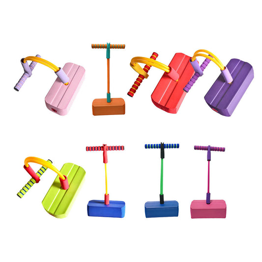 B-READY Kindergarten Fitness Bouncing Outdoor Toy Children Long High Flashing Jumping Pole Kids Children