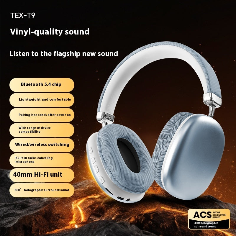 B-READY TEX-T9 Bluetooth Headset Wireless Headphone Head-mounted Sport Gym Running Fitness Bass Boost Noice Cancel