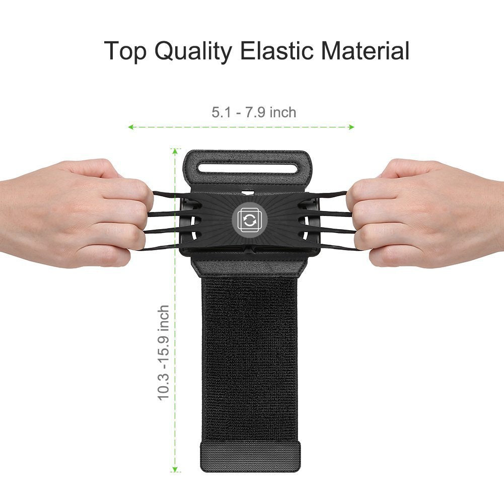 B-READY Detachable Mobile Phone Holder 360-degree Rotating Movement Arm Strap 26 Start Gym now