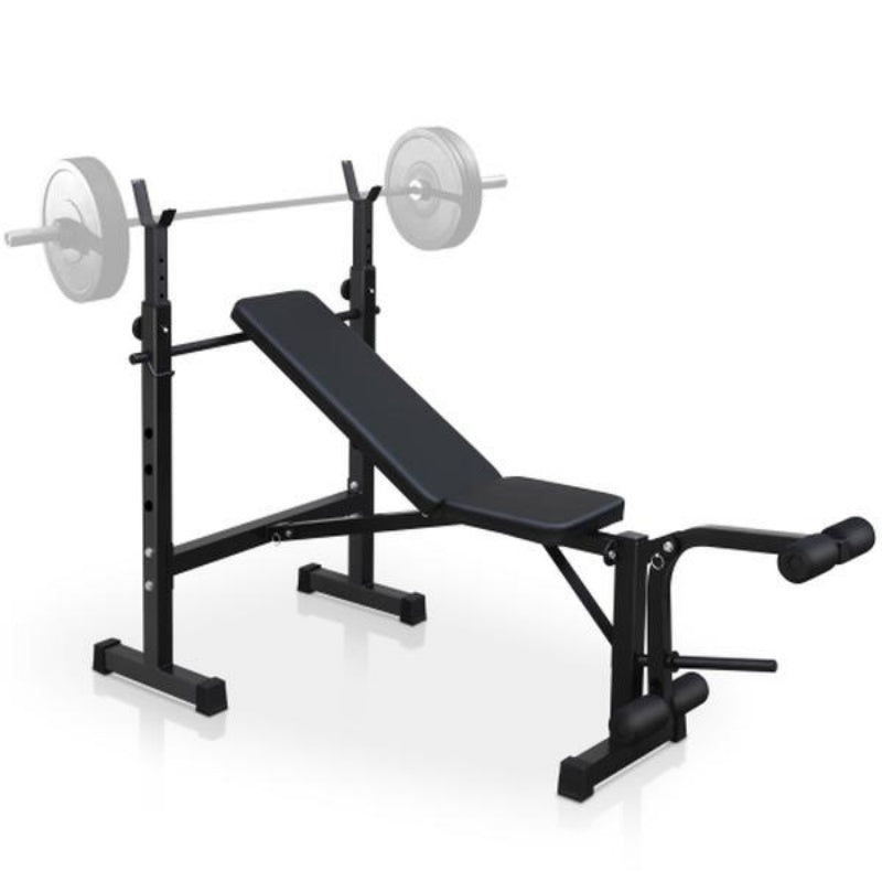 B-READY 26 Olympic Weight Bench Full Body Workout For Your Home Gym With Squat Rack And Bench Press
