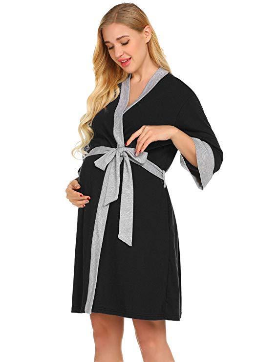 Umstandspyjama aus Baumwolle für Schwangere