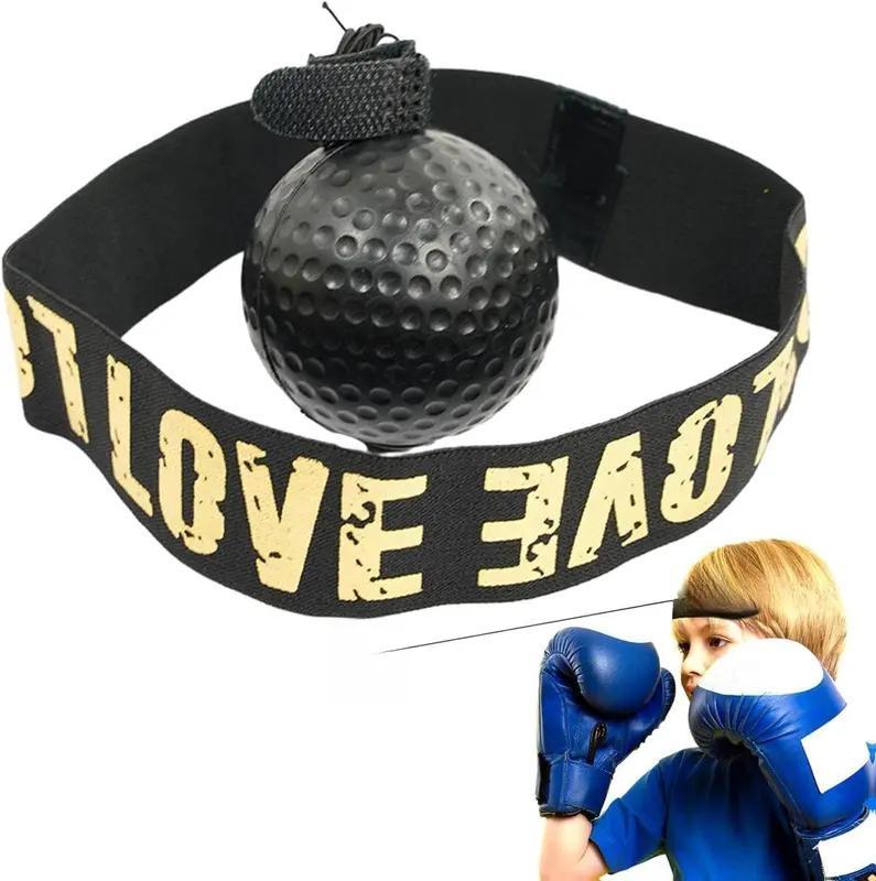 B-READY Boxing Reaction Ball Training Set With Adjustable Headband Improves Hand-Eye Coordination And Punching Accuracy Portable And Durable Suitable For Beginners And Experienced Boxers
