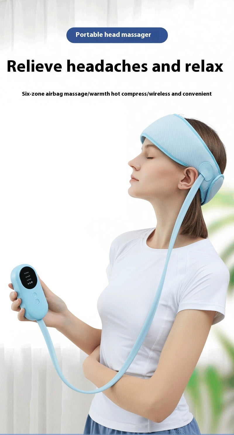 B-READY Head Massager Scalp Massage Instrument Artifact Battery Household Electric Kneading Massage Belt Hot Compress B-READY WELLNESS