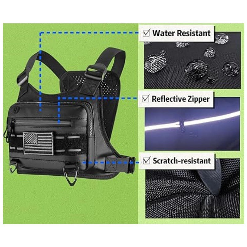 B-READY Men's Tactical Outdoor Sports Chest Bag Jogging Running Bag Military Style B-PREPARED 2026