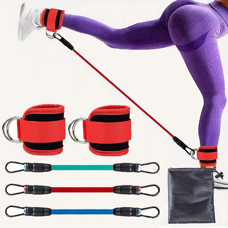 B-READY Ankle Strap Resistance Bands Hip Leg Strength Pull Rope Fitness Elastic Training Home Yoga Pilate Crossfit Workout Gym Equipment