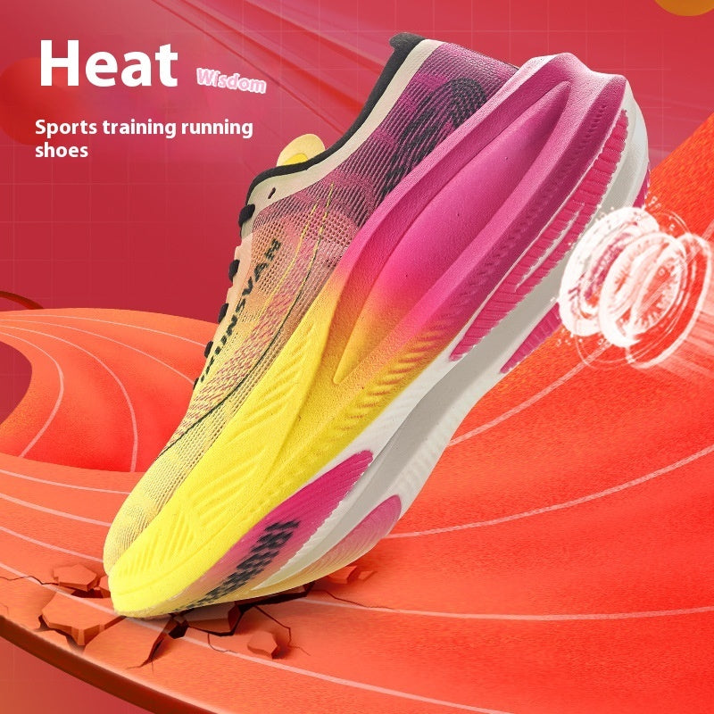 B-READY Running Shoes for First Marathon Training Nylon Carbon Plate Marathon Shock-absorbing Training Running Shoes