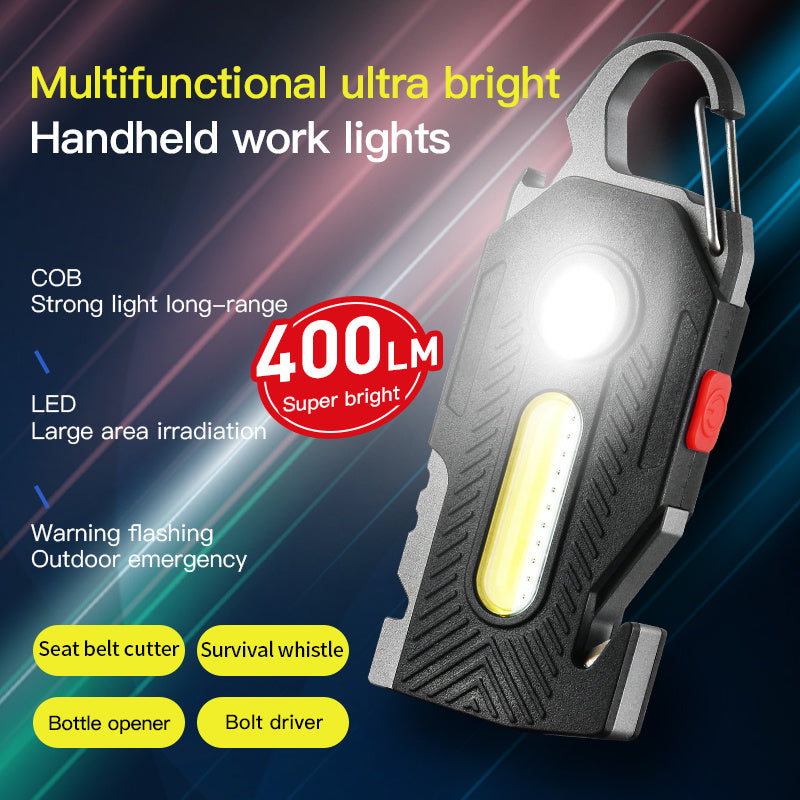 B-READY Multifunctional Charging Emergency Light Convenient Keychain Work Light COB High Brightness Maintenance Light Outdoor Camping LED Light B-PREPARED 2026