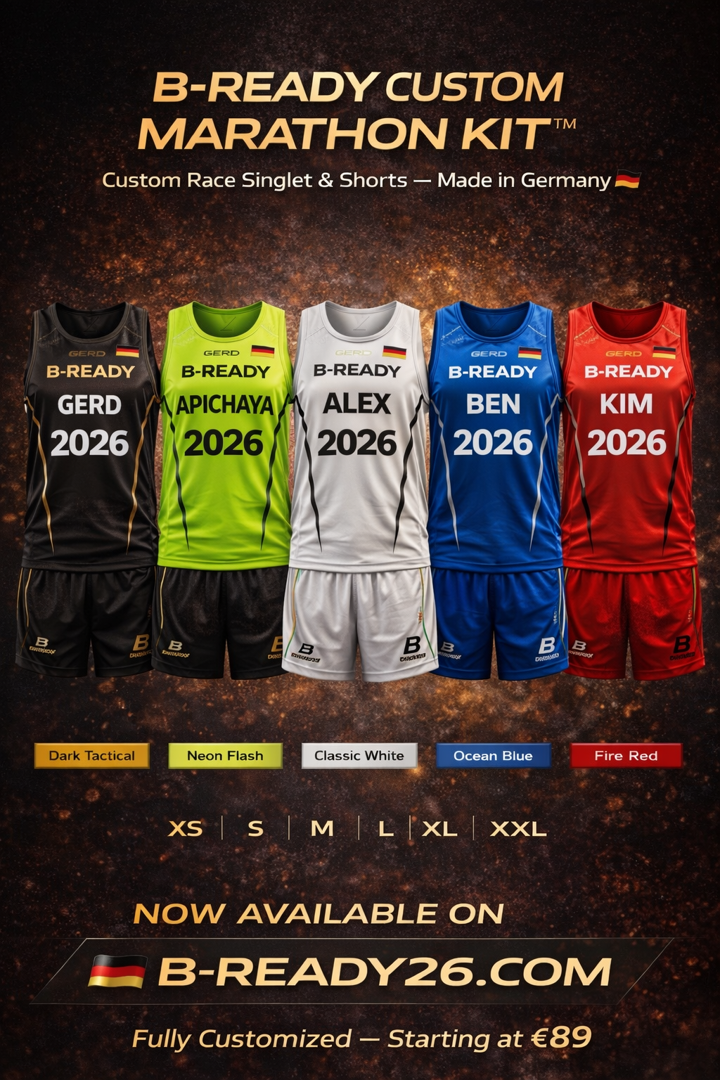 B-READY CUSTOM RACE KIT™ Elite Marathon Edition - Made in Germany | 5 Styles