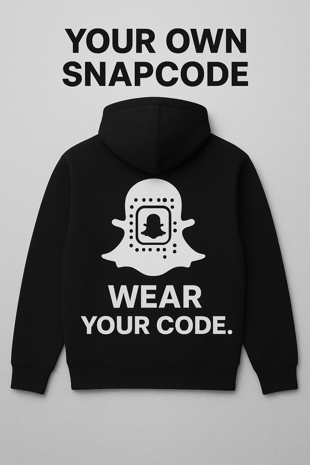 B-READY Custom Hoodie | Snapcode Hoodie | Personalized Snapchat Hoodie | free shipping