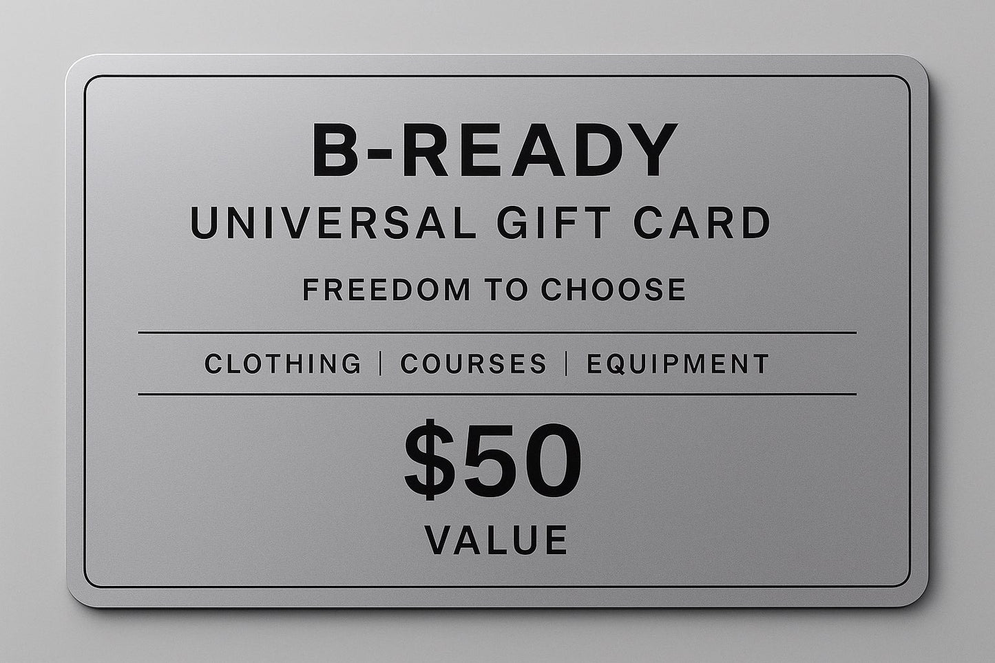 B-READY Official Gift cards