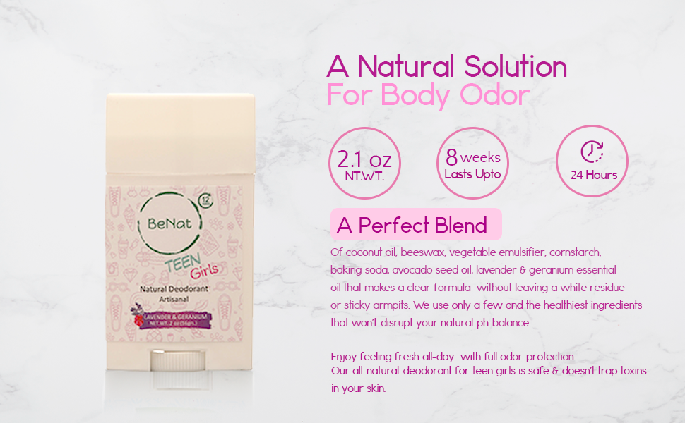 B-READY All-Natural Deodorant for Kids & Teens