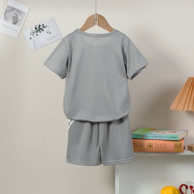 B-READY Children's Short Sleeve Quick Drying Clothes Suit Outdoor Breathable Sportswear