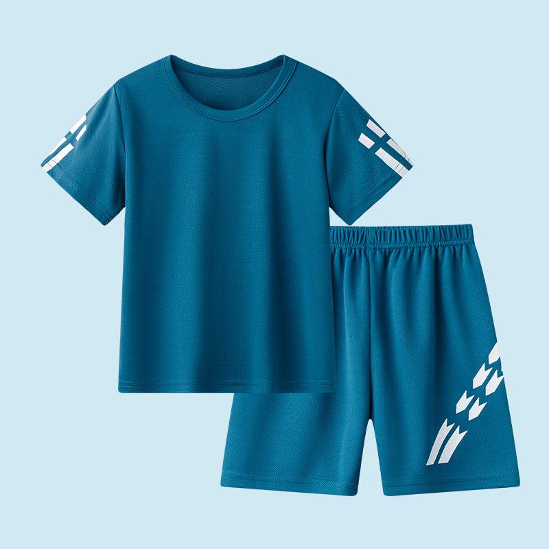 B-READY Children's Short Sleeve Quick Drying Clothes Suit Outdoor Breathable Sportswear