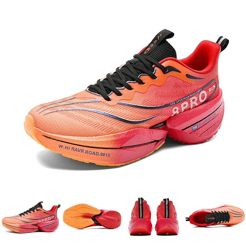 B-READY NEW Sports Running Shoes 2026 Men and Woman Marathon Breathable Comfortable Women Athletic Training Outdoor Sneakers Air Cushion Carbon Plate