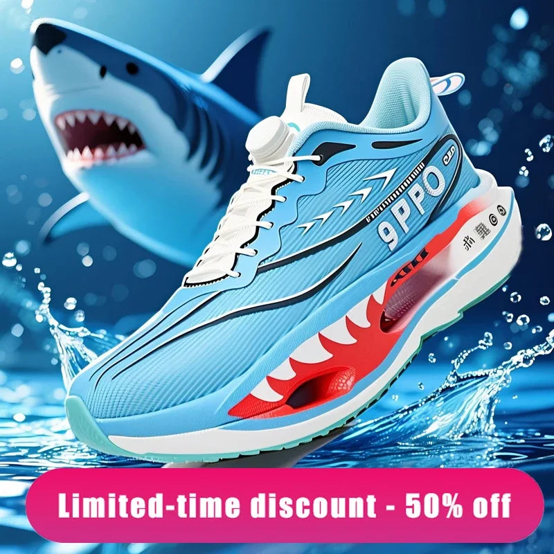 B-READY Men's and women's summer running shoes, breathable mesh, cushioned sports running shoes, knit fabric, lightweight and durable limited edition