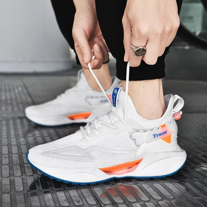 B-READY Marathon Men Running Shoes German High Quality Lightweight Mesh Thick-soled Men's Shoe Sports Shoes Fashionable Lace Up Casual Sneakers 2026