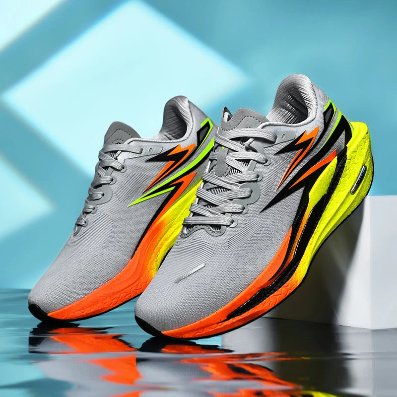 B-READY New Marathon Air Cushion Men Running Shoes Breathable marathon Sports light weight Sneakers Women's Comfortable Athletic Training German Quality