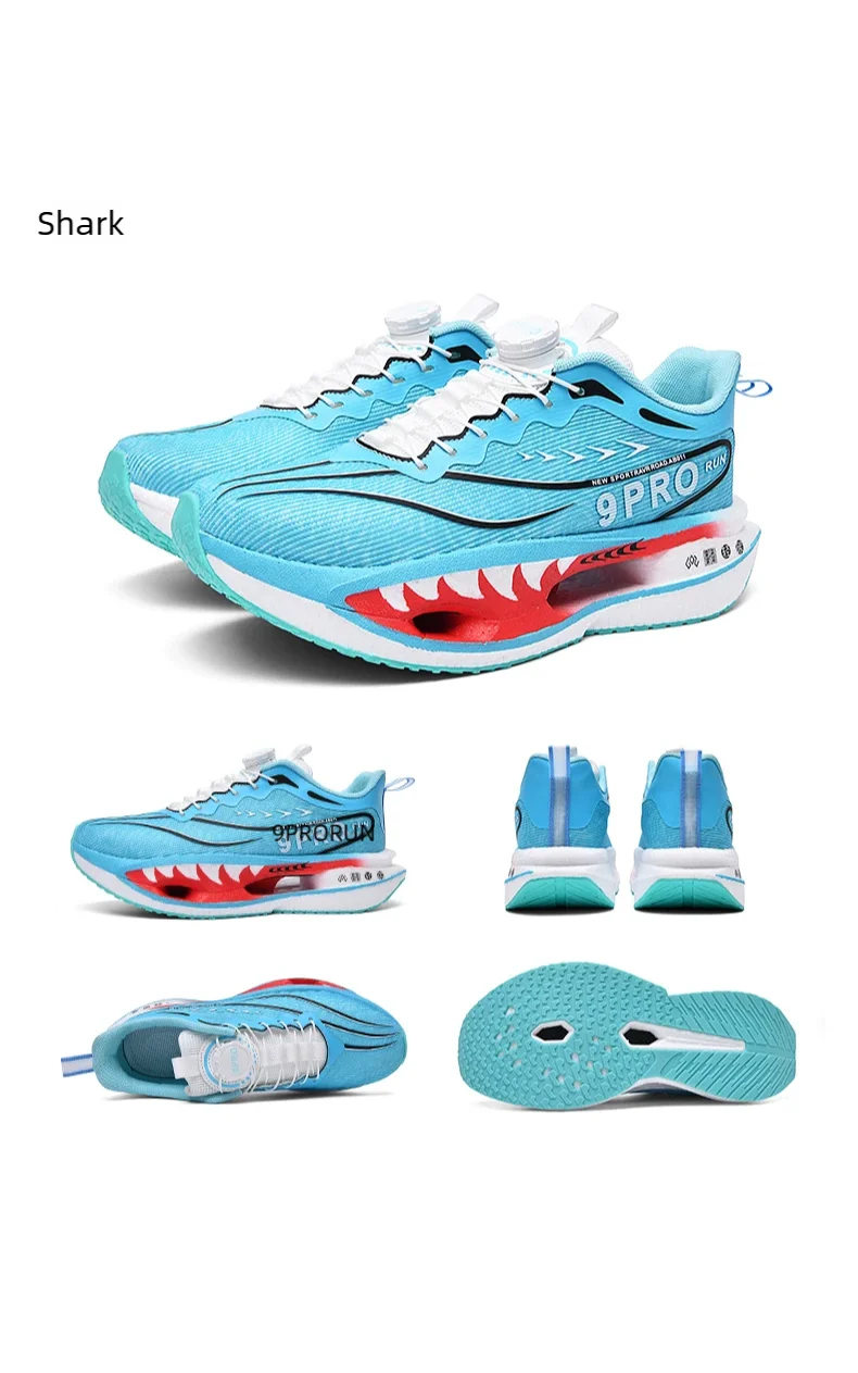 B-READY Men's and women's summer running shoes, breathable mesh, cushioned sports running shoes, knit fabric, lightweight and durable limited edition