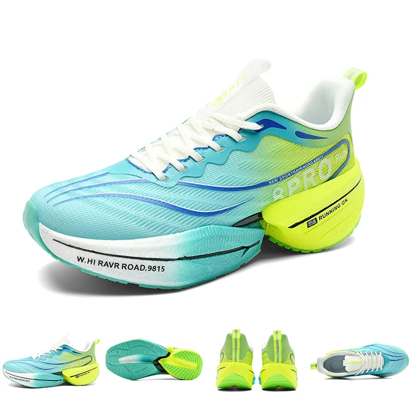 B-READY NEW Sports Running Shoes 2026 Men and Woman Marathon Breathable Comfortable Women Athletic Training Outdoor Sneakers Air Cushion Carbon Plate